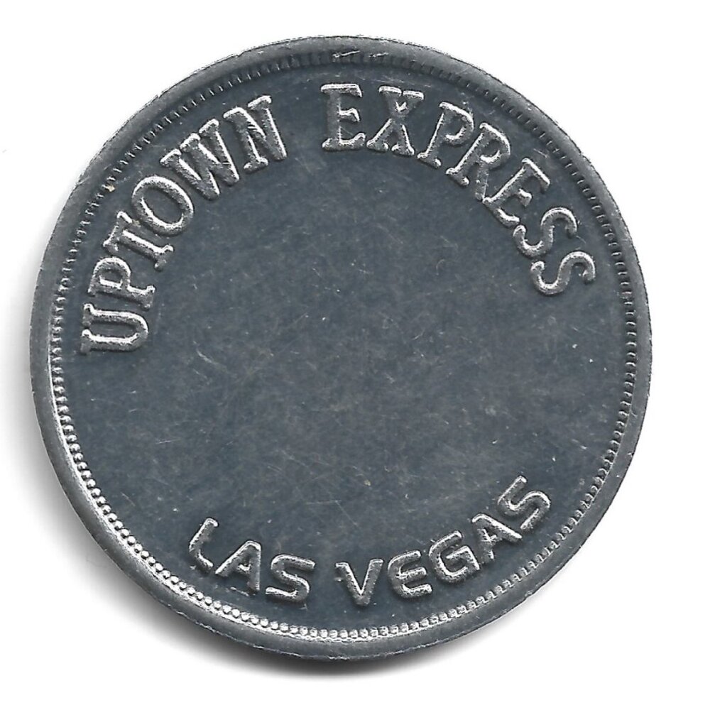 Uptown Express Las Vegas 40mm Aluminum Bus Transit Token (b862-7)